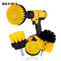 3 ชิ้นไฟฟ้า Drillbrush ไนลอนรอบแปรงทำความสะอาดสำหรับอ่างอาบน้ำพรมแก้วยางห้องน้ำชั้น Rust Remover ชุดทำความสะอาด-glsunjugdd