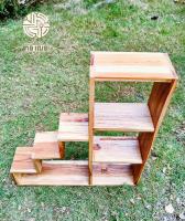 ชั้นวางโมเดล ชั้นวางไม้สัก แบบติดผนังได้  ไม้สัก Teak ที่บ้านกอเฌอไม้กอเฌอ