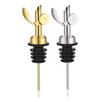 ❧❁ Olive Oil Bottle Stopper Cap Dispenser Sprayer Lock Wine Pourer Sauce Nozzle Liquor Leak Proof Plug Bottle Stopper Kitchen Tool