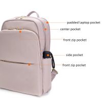 Backpack Nylon Waterproof 14 inch Laptop Bag Business Lady Office Laptop Backpack College School Bag Travel Backpack