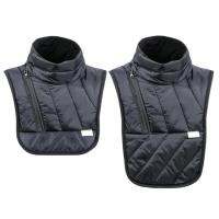 Motorcycle Neck and Chest Warmer Black Neck Warmer Windproof Thermal Neck Guard Heated for Winter Outdoor Activities Warm Winter Gear Motorcycle Scarf handy