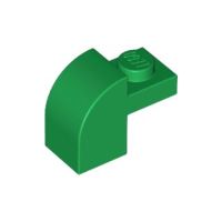 Lego part (ชิ้นส่วนเลโก้) No.6091 Slope Curved 2 x 1 x 1 1/3 with Recessed Stud