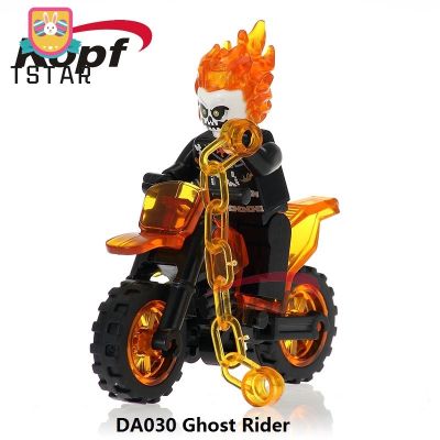 TS【ready Stock】Ghost Rider Minifigures Marvel Superhero บล็อกอาคารเด็กของเล่น DA030 WM298【cod】