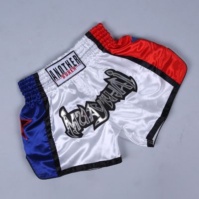 MMA กางเกงต่อยมวยมวยไทยระบายอากาศได้อุปกรณ์ยืดหยุ่น XS-3XL ผู้ชายต่อสู้ Unisex