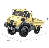 Creative Benz Unimog Orv Super Pickup Truck Moc Building Block Off-road Adventure Car Assemble Model Driver Figures Brick Toy Building Sets