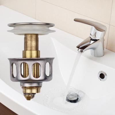 Basin Up Drain Filter Stopper Universal Wash Drainer Basin Bounce Drain Filter Sink Drain Vanity Stopper Drain Filter Bathroom  by Hs2023