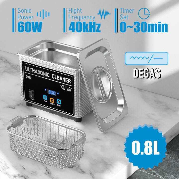 Digital Ultrasonic Cleaner 35W/60W Sonicator Cleaner Machine for