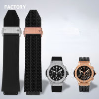 Watchband for HUBLOT BIG BANG Silicone 25*19mm Waterproof Mens Watch Strap Chain Watch Accessories Rubber Bracelet Wristband