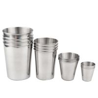 【CW】 1pcs 30-320ml Metal Beer/coffee/tea Cups/wine Cups Whiskey Mugs Tumbler Outdoor Shot Glasses Cup