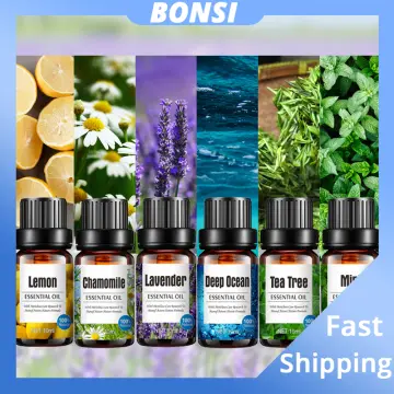 100% Pure Essential Oil Lavender - Jasmine - Lily - Lemon - Freesia -Orange  10ml