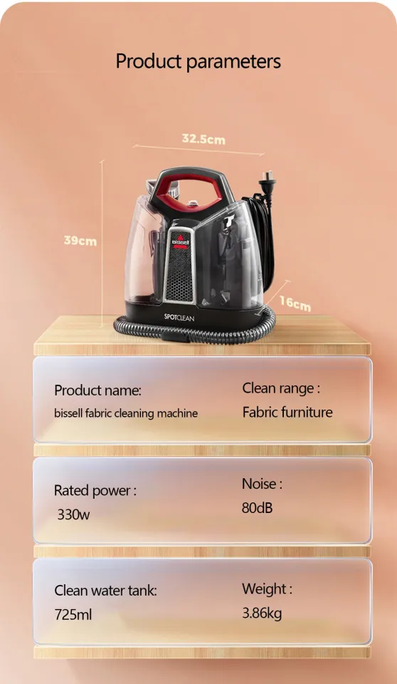 330W Handheld Steam Cleaner Carpet Sofa Curtain Car Household Vacuum  Cleaner Home Spray Suction Wet & Dry Integrated Machine