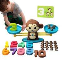 【YF】 Monkey Balance Scale Kids Math Toy Digital Number Board Game Montessori Educational Learning Teaching Toys Childrens Day GiftS