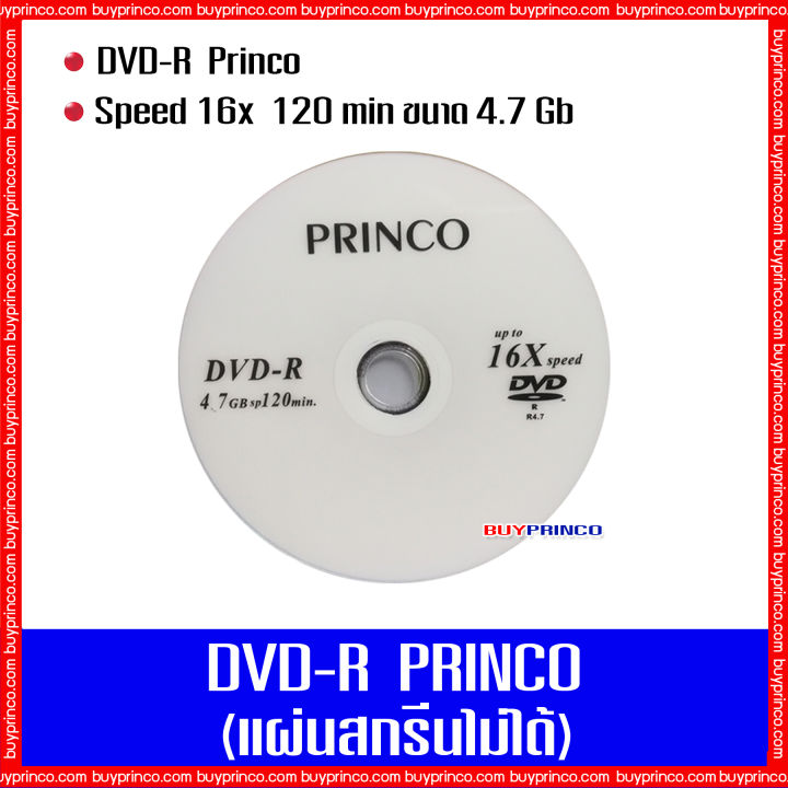 แผ่นดีวีดี-พริงโก้-dvd-r-princo-10-แผ่น