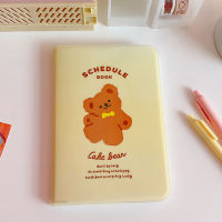 Lovely Cake Bear Notebook Journal Agenda Notebook Diary Weekly Monthly Schedule Planner Gift Book Cute School Stationery