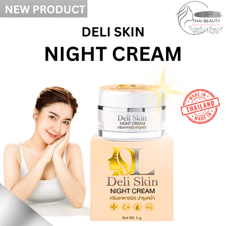 Deli Skin Night Cream Thailand (5g) Niacinamide Anti-aging Day Cream ...