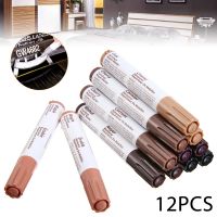 Furniture Touch Up Kit Markers Filler Sticks Wood Scratches Restore Kit Wood Floor Restore Filler Sticks Repair Tools 12pcs/set