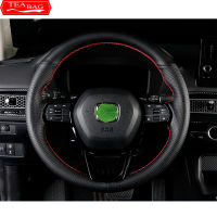 Car Styling Hand-sewn Non-Slip Leather Steering Wheel Cover For Honda Civic 11th Gen 2021 2022 Interior Modification Accessories