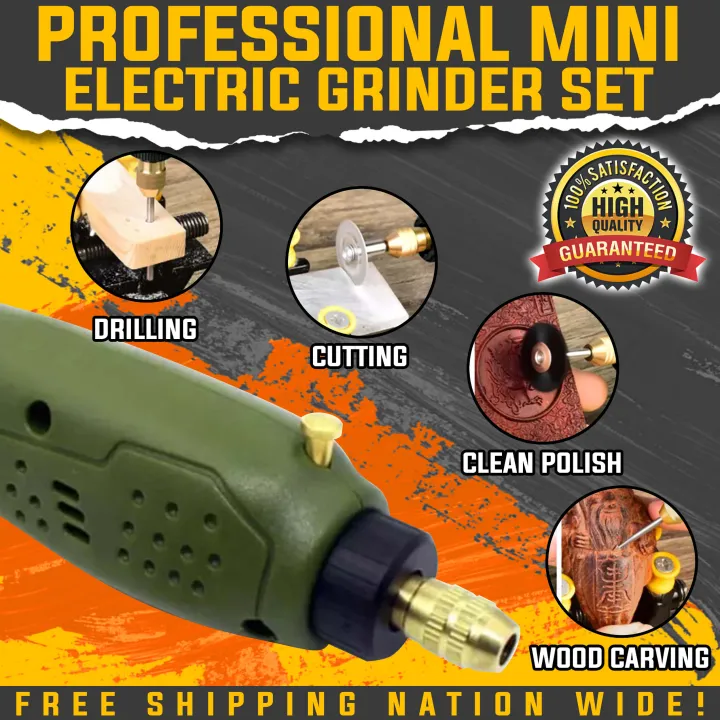 Professional Mini Electric Grinding Set 12V DC Drill Grinder Tool