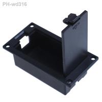 1PC Black Flat Mount 9V Battery Case Box Holder Black for Electric Guitar Bass Storage Cover hot sale