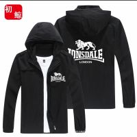 [COD] and autumn new mens street sports print jacket hip-hop outdoor motorcycle riding hooded windproof