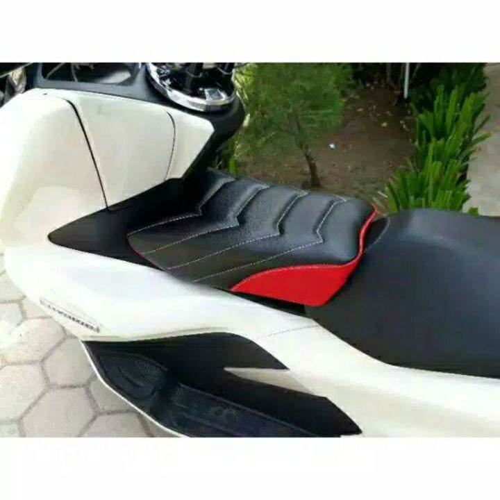 Jok Motor anak HONDA PCX, NMAX, AEROX dan ADV Motif JAHIT TIMBUL