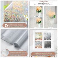 、‘】【【 Window Privacy Film Rainbow Static Clings Heat Control Window Insulation Sun UV Protection Glass Vinyl Film For Home