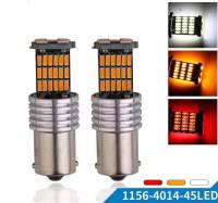 หลอดไฟท้ายรถยนต์ LED 45 SMD T20 7443 1156 1157 1 ชิ้น