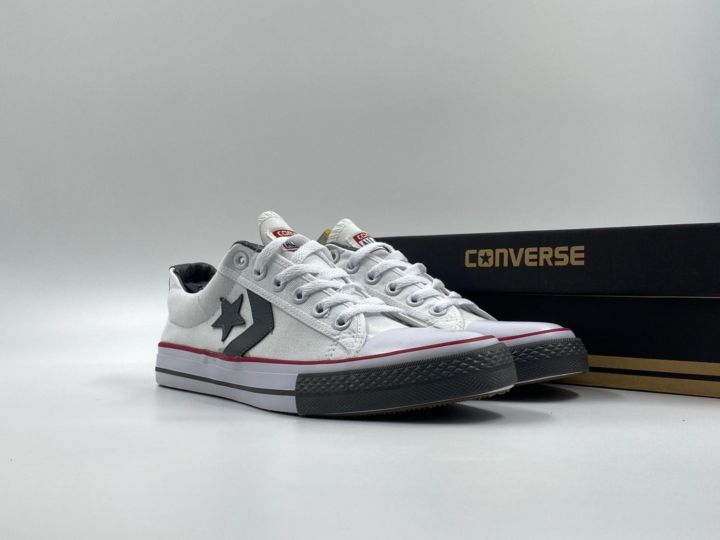 รองเท้าผ้าใบconvers-one-star-สีขาว-รองเท้าคอนเวิร์ส-รองเท้าแฟชั่น-รองเท้าผู้ชายและผู้หญิง-ยอดฮิตติดเทรน