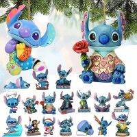 การ์ตูนดิสนีย์ Lilo Stitch จี้ประดับต้นคริสต์มาสฟิกเกอร์อนิเมะ Stitch ของเล่นชุดจี้ตกแต่งคริสต์มาสในบ้าน