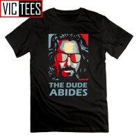 The Dude Abides Man Big Lebowski T-Shirt Short Sleeve O Neck Man Unique 100% Cotton Tees Birthday Present Men T Shirts