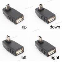 Mini USB 5Pin Male to USB Female 90 Degree Angle Converter Connector OTG Adapter for Car MP3 MP4 Tablets Phone U-Disk WB5TH