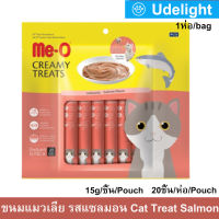 ขนมแมวเลีย meo ครีมมี่ ทรีต รสแซลมอน ขนาด 15กรัม/ซอง – 20 ซอง/ถุง (1ถุง) Me-O Cat Treat Cat Snack Creamy Treats Salmon Flavor 15g/sachets – 20sachets/bag (1bag)