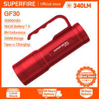 SUPERFIRE โคมไฟตกปลา GF30ไฟฉายพลังแอลอีดีสูงกันน้ำ,โคมไฟยูเอสบีโคมไฟตั้งแคมป์สปอตไลต์แบบชาร์จไฟได้