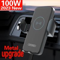 Wireless Car Charger Dual Coil Car Phone Holder Stand for Samsung Galaxy Z Flip 4 3 2 S22 S21 iPhone 14 13 Fast Charging Station Wall Chargers