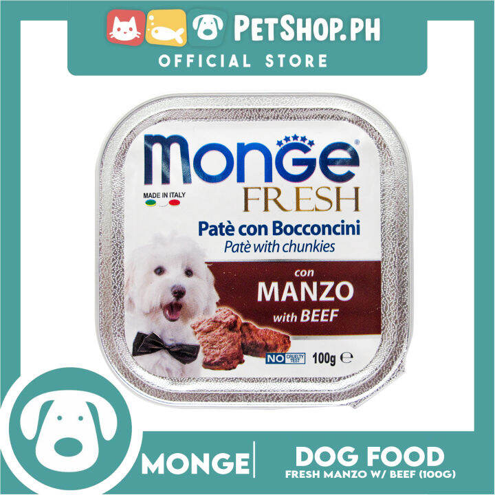 Monge Fresh 100g (Manzo With Beef) Dog Wet Food Lazada PH