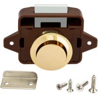 Camper Car Push Lock Button Catch Lock Cupboard Door Knob Caravan Motorhome Boat RV Cabinet Push Latch Desk Drawer Furniture