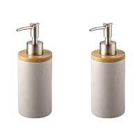 400Ml Ceramic Soap Dispenser, Nordic Style, Lotion Dispenser Soap Dispenser for Kitchen and Bathroom