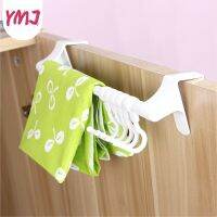 【YF】 Kitchen Hanger Rack Plastic Toilet Paper Roller Stuck on Board Under Cabinet Hooks Removable 5pcs Behind Door Racks