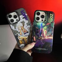 หนึ่งชิ้น Luffys Lu Ffy Zoro เคสโทรศัพท์มือถือรูปการ์ตูนสุดเจ๋งสำหรับ iPhone 15 Pro Max เคสแข็งกันแรงกระแทกฝาหลังโทรศัพท์สำหรับ iPhone 14 Pro Max One Peace Zoro เคสสำหรับ Apple 13 12 11เคสห่อหุ้ม