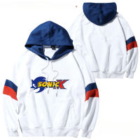 Sonic Anime Peripl Sweater Cartoon Print Trendy Thin Fashion Hooded Color Matching Casual Jacket Top