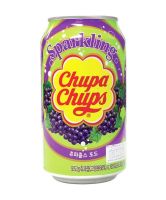 CHUPA CHUPS SPARKLING DRINKS จูปาจุ๊ปส์ น้ำผลไม้ผสมโซดา รสองุ่น? 345ml