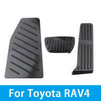 อุปกรณ์เสริมในรถยนต์ฝาครอบเหยียบสำหรับ Toyota RAV4 RAV-4 2019 2020 AT Automatic Accelerator ke Fuel Pedal Cover