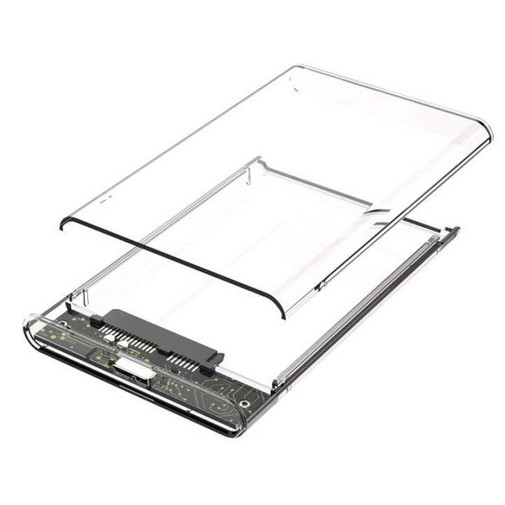 Clear Hard Drive Enclosure Clear Hard Disk Case 2.5 Hard Drive Enclosure USB C External Hard