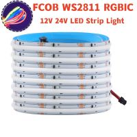 FCOB RGB IC LED Light Strip WS2811 Addressable 720 LEDs Dream Full Color 12V 24V High Density Flexible FOB COB Led Lights RA90