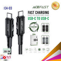 Acefast รุ่น C4-03 สายชาร์จ ชาร์จเร็ว Charging Data Cable USB-C to USB-C 100W Supports up to 100W fast charge  biggboss