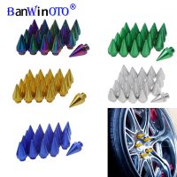 12x1.5 Universal Aluminum Extended Tuner Wheels Spikes Spear Rims Lug Nuts Racing JDM Style Car Styling Tunning 20pcs/set Nails  Screws Fasteners