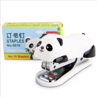 Mini Panda stapler set with 1000 pcs 10# staples Paper binding tools Stationery office accessories school supplies G143 Staplers Punches