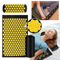 3pcs Massage Body Applicator Acupressure Yoga Cushion Sensi Pilates Mat With Needle Foot Massager Pillow Fitness for Neck Waist