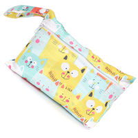 Mini Travel Wet Bag For Baby Nappies Menstrual Pads Zippered Single Pocket Nappy Wetbag Waterproof PUL Maternity Diaper Bag