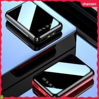 SHANXEN ไฟฉายที่เสียบ USB คู่10000Mah 5000Mah ชาร์จเร็ว Power Bank ไฟมือถือขนาดเล็ก